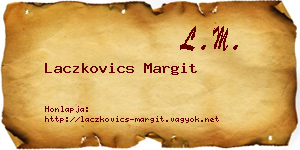 Laczkovics Margit névjegykártya